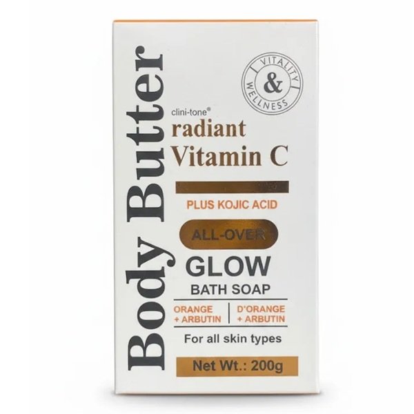 Body Butter Radiant Vitamin C plus kojic Acid All Over Glow Bath Soap
