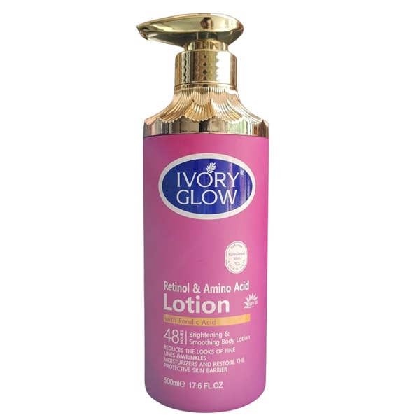 Ivory Glow Retinol And Amino Acid Lotion With Ferulic Acid 500ml