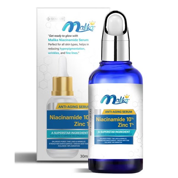 Malika Niacinamide 10% + Zinc 1% Serum 30ml