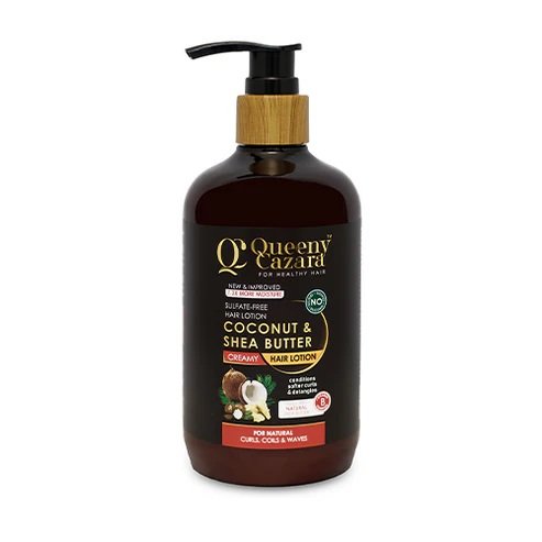 Queeny Cazara Sulfate-Free Coconut & Shea Butter Creamy Hair Lotion