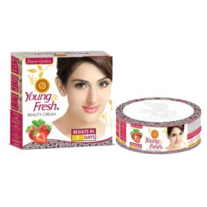 Young & Fresh Beauty Cream Rich in Strawberry Aloe Vera & Walnut Extract