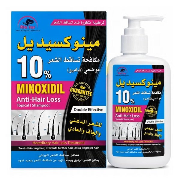 Alattar Shampoo Minoxidil 10% Anti-Hair Loss Topical 250ml
