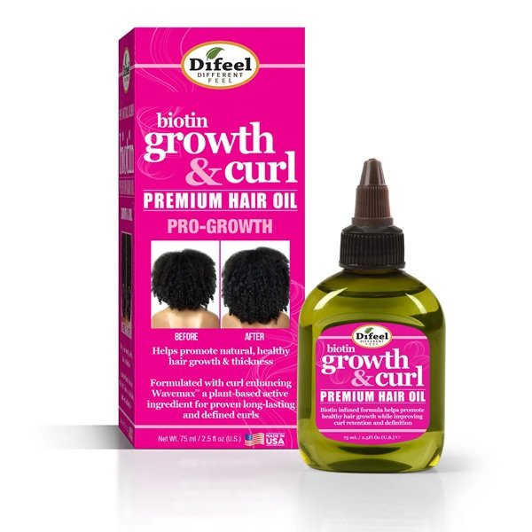 Difeel Growth and Curl Biotin Premium Hair Oil 75ml