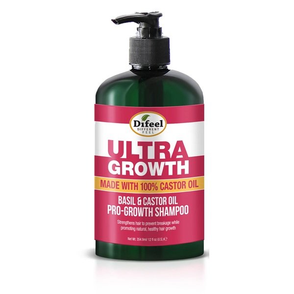 Difeel Ultra Growth Basil & Castor Oil Pro Growth Shampoo 354ml