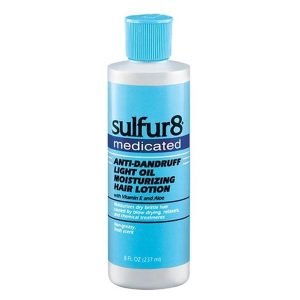 Sulfur 8 Medicated Antidandruff Light Oil Moisturizing Hair Lotion 237ml