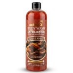 ActiveX Musk & Amber Exfoliating Body Wash Deep Cleansing & Gentle Body Scrub Shower Gel 1000ml