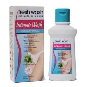 Fruit Of The Wokali Intimate Wash With Chamomile, Cranberry And Cornflower Extract, Sensitive Antibacterial Formula 220ml