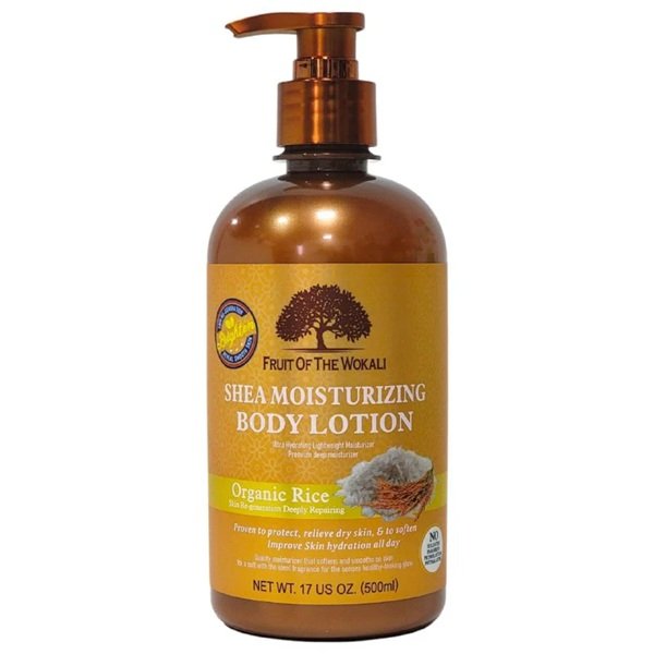 Fruit Of The Wokali Moisturizing Body Cream With Shea Butter And Organic Rice 500ml
