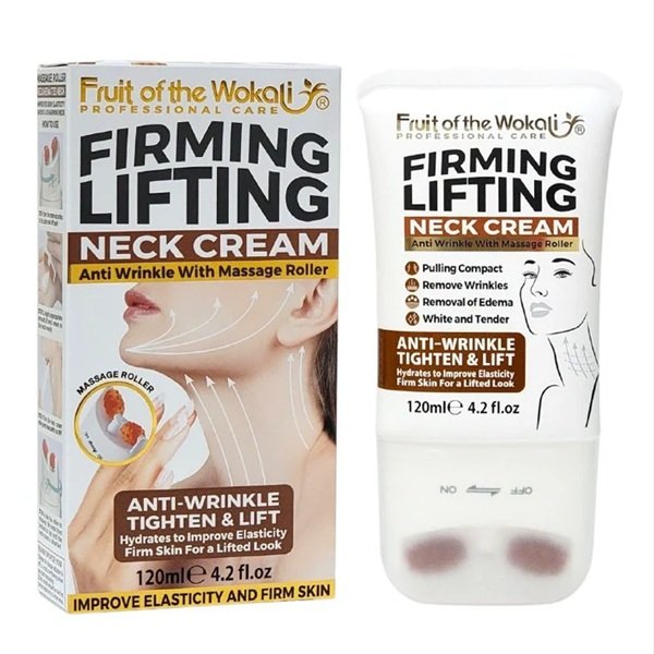 Fruit of the Wokali Collagen Neck Cream, Tightens And Lifts The Neck Skin, Anti-Wrinkle, Firming, Softens The Skin 120ml