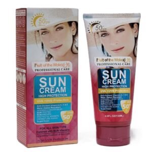 Fruit of the Wokali Cream Sunscreen SPF 50, UVA Protection, Antioxidant Vitamins A, C, E, Ā 130ml