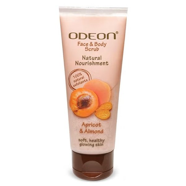 ODEON Apricot Almond Exfoliating Face & Body Scrub 100ml