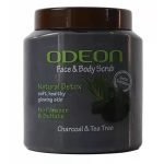 Odeon Charcoal and Green Tea Face And Body Scrub 500ml