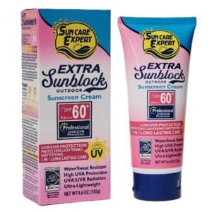 SPF 60 Cream Sunscreen for Sun-Sensitive and Tanned Skin Fruit of the Wokali 130gm