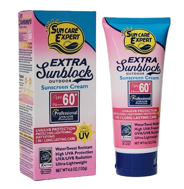 SPF 60 Cream Sunscreen for Sun-Sensitive and Tanned Skin Fruit of the Wokali 130gm