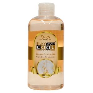 Silky Cool Almond & Milk Massage Oil Relaxing, Aromatic Body Oil for Muscle Fatigue Relief, Skin Moisturizing & Full Body Massage 500ml