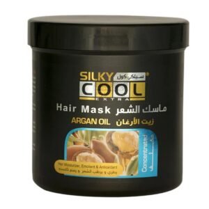 Silky Cool Argan Oil Deep Conditioning Mask with Vitamin E for Hair Growth 1000ml
