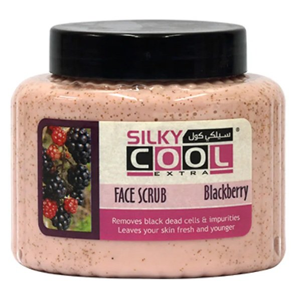 Silky Cool Blackberry Face & Body Scrub 500ml