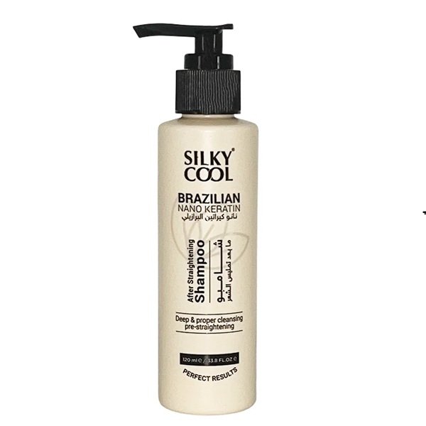 Silky Cool Brazilian Nano keratin Post Straightening Home Care Shampoo 120ml