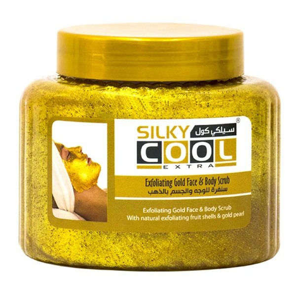 Silky Cool Exfoliating Gold Face & Body Scrub 500ml