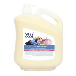 Silky Cool Garlic & Black Seed Shampoo Nourishing, Hydrating, and Gentle Hair Care for All Hair Types 4.2 Liter
