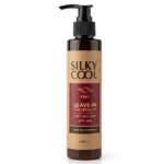 Silky Cool Leave-In Hair Conditioner Deep Moisture & Frizz Control Hair Cream with Shea Butter, Jojoba Oil & Argan Oil 200ml