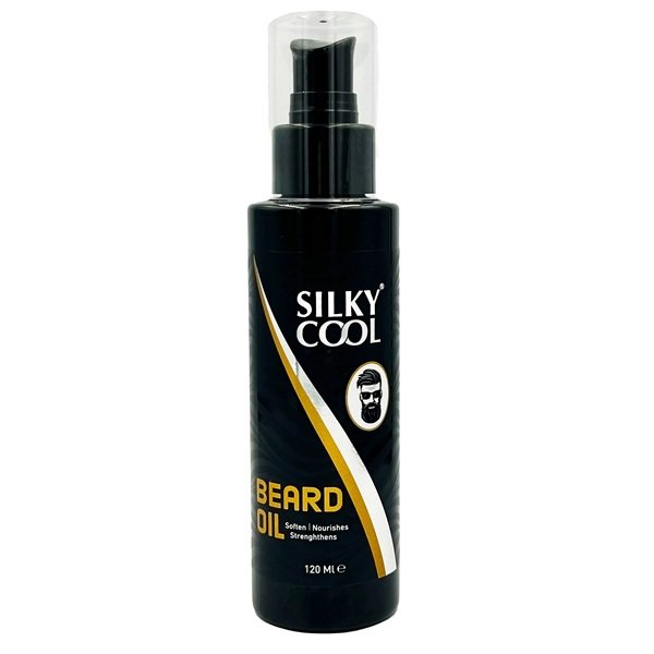 Silky Cool Men Beard Oil For Faster Growth & Thicker Beard Look 120ml