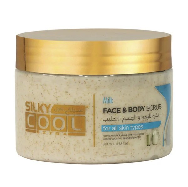 Silky Cool Milk Face & Body Scrub 350ml