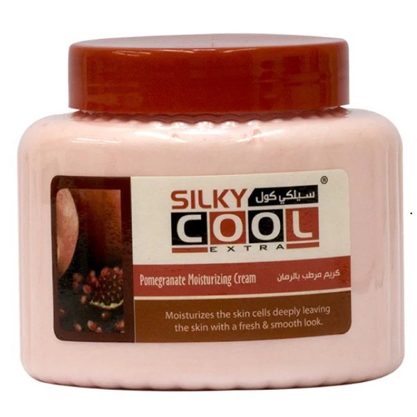 Silky Cool Pomegranate Moisturizing Cream 500ml Moisturizing effect. Whitening the skin. Can be used for face & body