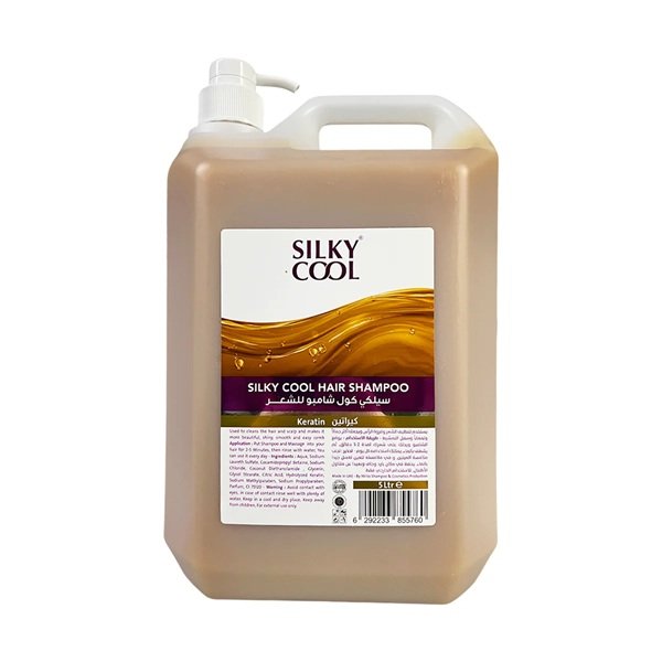 Silky Cool Professional Hair Shampoo Nourishing Bulk Shampoo with Keratin 5Liter