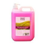 Silky Cool Professional Hair Shampoo Nourishing Bulk Shampoo with Protein 5 Liter