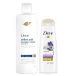 Dove Amino Acid Intensive Repair + Lavender Thickness Shampoo - 400ml+180ml