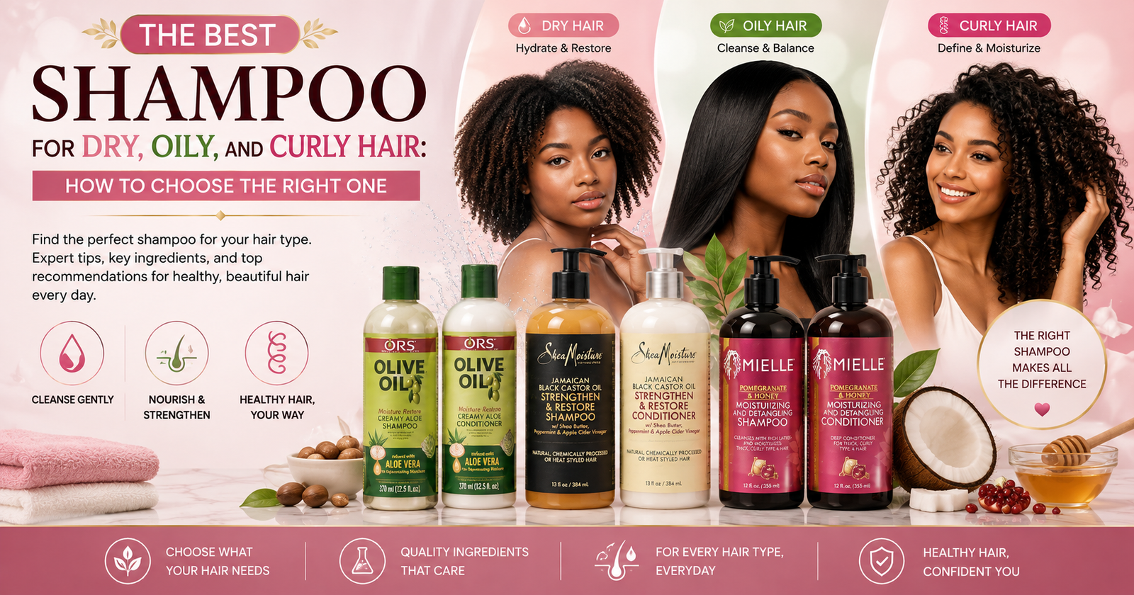 The Best Shampoo for Dry, Oily, and Curly Hair How to Choose the Right One