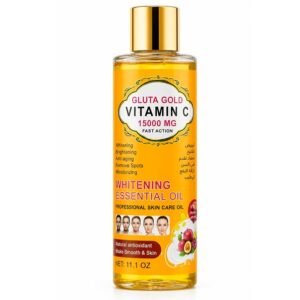 Gluta Gold Vitamin C 15000mg Whitening Essential Oil for Face & Body 300ml