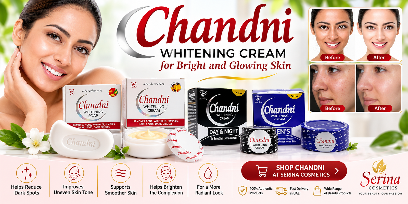 Chandni Whitening Cream for Bright and Glowing Skin Benefits, Uses and Where to Buy in the UAE