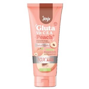 Joji Secret Young Gluta Vit C E A Peach Bright Body Serum Lotion 330ml