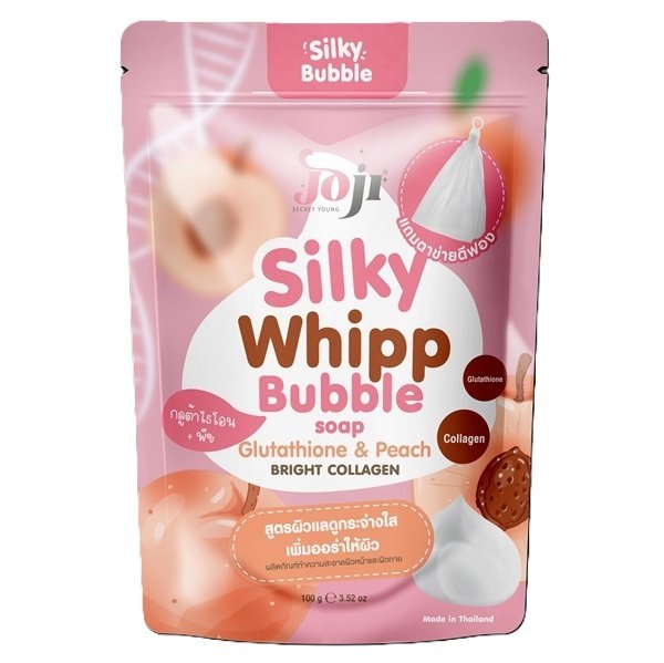 Joji Secret Young Glutathione & Peach Silky Whipp Bubble Soap 100gm