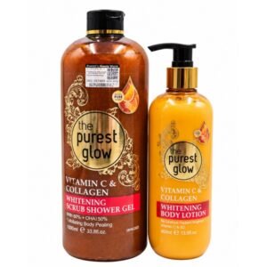 Purest Glow Vit C & Collagen Lightening Lotion 400ml and Purest Glow Vit C & Collagen Lightening Body Wash 1000ml