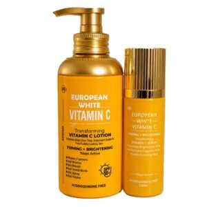 UCB European White Vitamin C Body Lotion And Vitamin C Serum Set